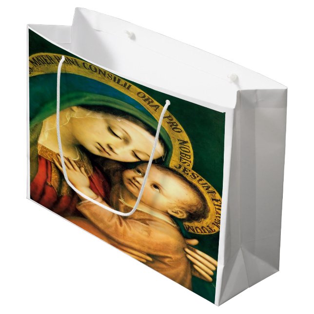 Our Lady of Good Counsel Large Gift Bag (Front Angled)