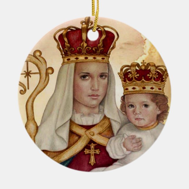 Our Lady of Good Success Ceramic Tree Decoration (Front)