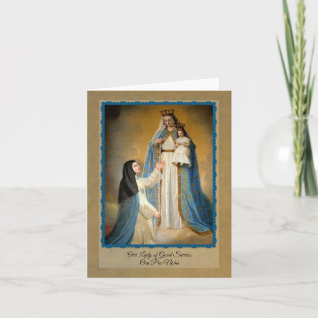 Our Lady of Good Success Quito Ecuador Card (Front)