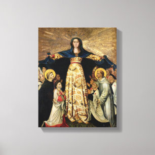 Our Lady of Grace and the Masters of the Order of Canvas Print