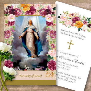 Our Lady of Grace Deluxe Memorial Prayer Cards