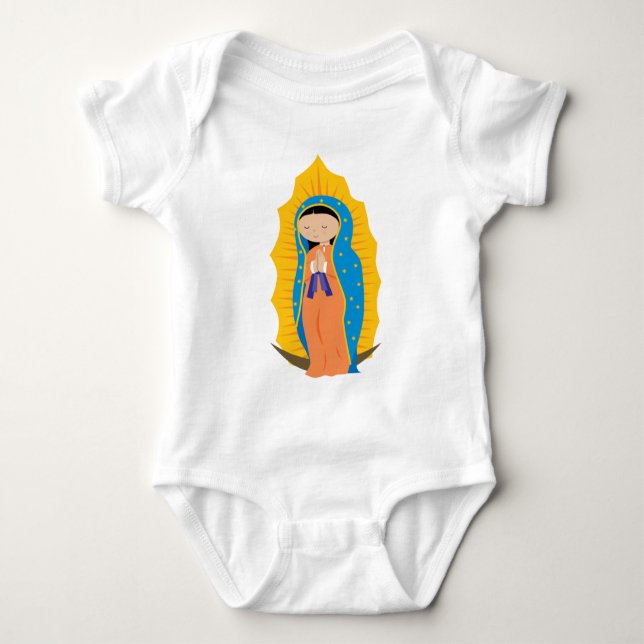 Our Lady of Guadalupe Baby Bodysuit (Front)