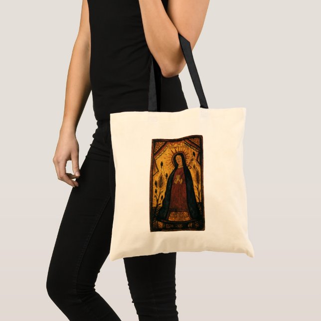 Our Lady of Guadalupe by Pedro Antonio Fresquis Tote Bag (Front (Product))