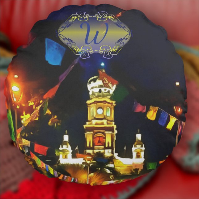 Our Lady of Guadalupe Church PV-190130 Round Cushion (Creator Uploaded)