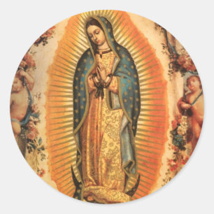 OUR LADY OF GUADALUPE CLASSIC ROUND STICKER