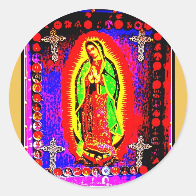 Our Lady Of Guadalupe Classic Round Sticker (Front)