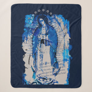 Our Lady of Guadalupe Collage Sherpa Blanket