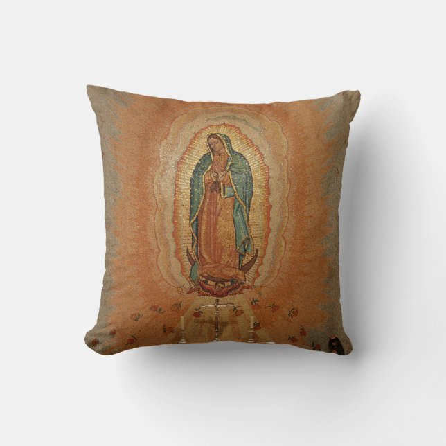 Our Lady of Guadalupe Cushion (Front)