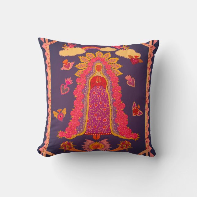 Our Lady of Guadalupe  Cushion (Front)