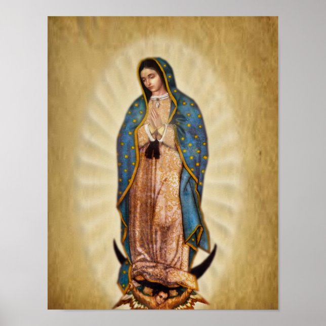 Our Lady of Guadalupe Devotional Image. Poster (Front)