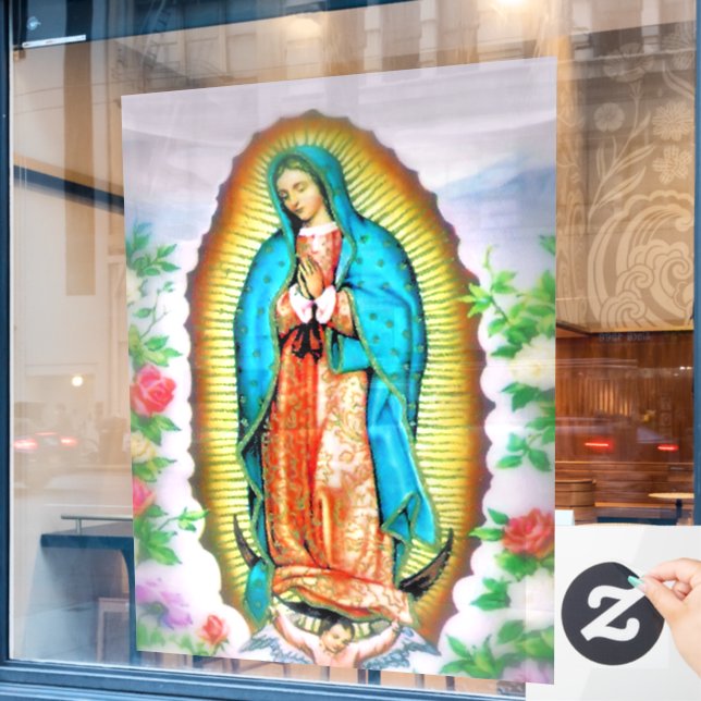 Our Lady of Guadalupe Floral (Cafe Window)