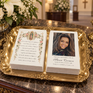 Our Lady of Guadalupe Floral Spanish Memorial 