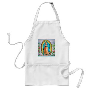 Our Lady of Guadalupe Floral Standard Apron