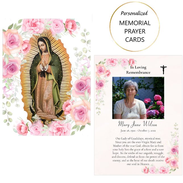 Our Lady of Guadalupe Funeral Prayer Card (Creator Uploaded)