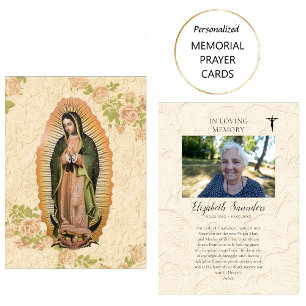 Our Lady of Guadalupe Funeral Prayer Card