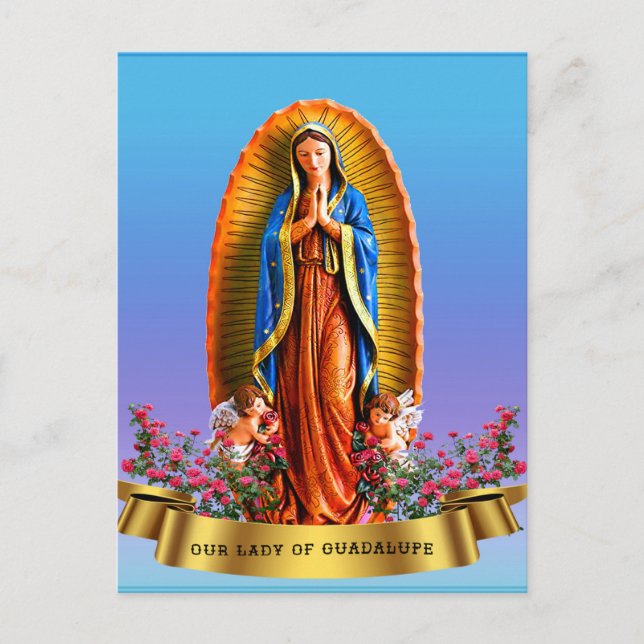Our Lady of Guadalupe Holiday Postcard (Front)