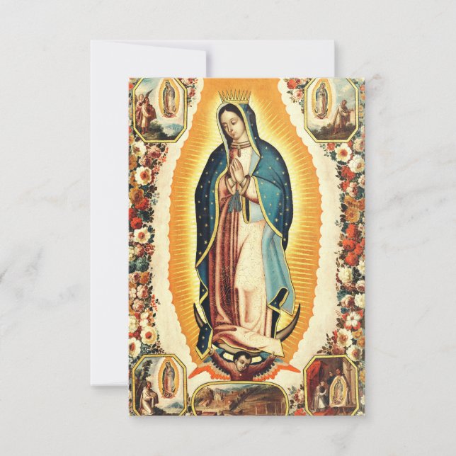 Our Lady of Guadalupe Holy Card (Front)