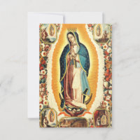 Our Lady of Guadalupe Holy Card | Latin Ave Maria