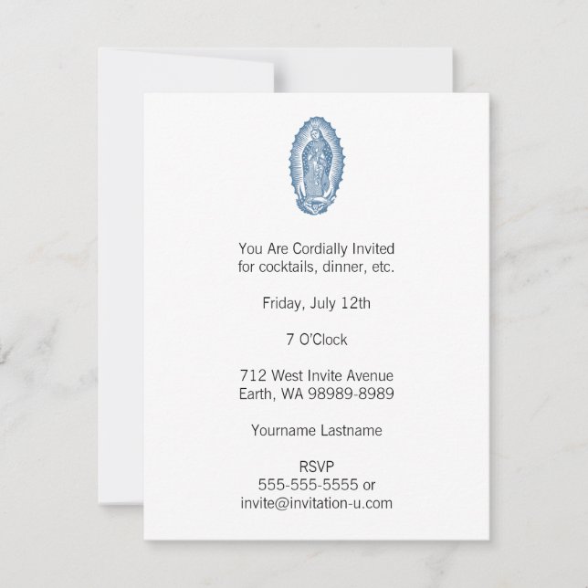 Our Lady of Guadalupe Invitation (Front)