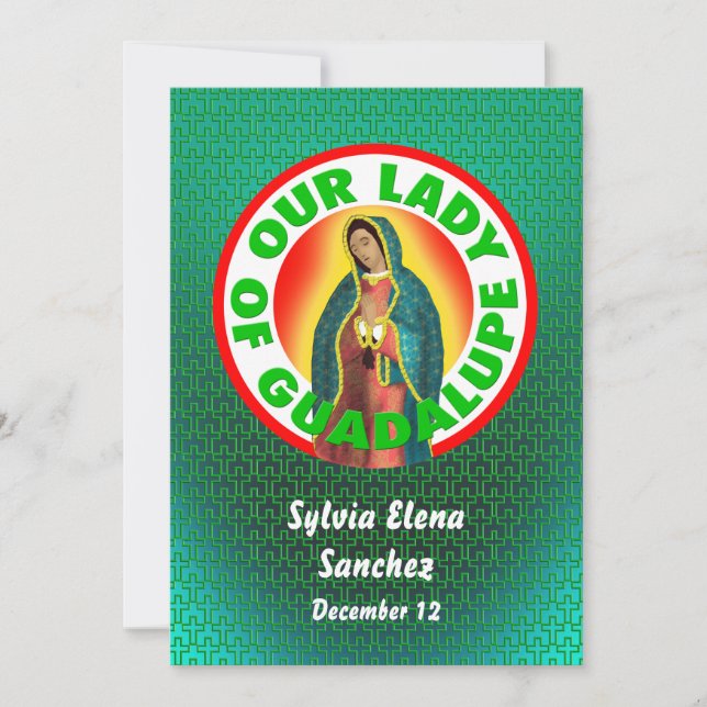 Our Lady of Guadalupe invite (Front)