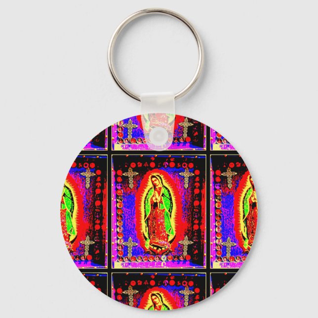 Our Lady of guadalupe Key Ring (Front)