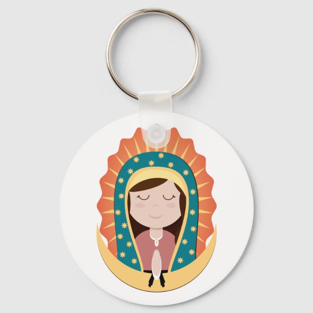 Our Lady of Guadalupe Keychain (Front)