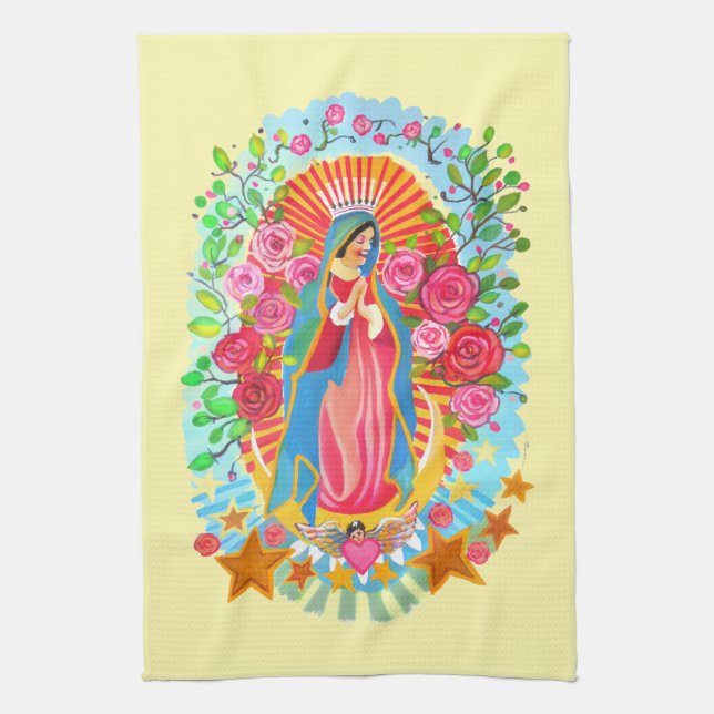  Our Lady of Guadalupe Kitchen Towels (Vertical)