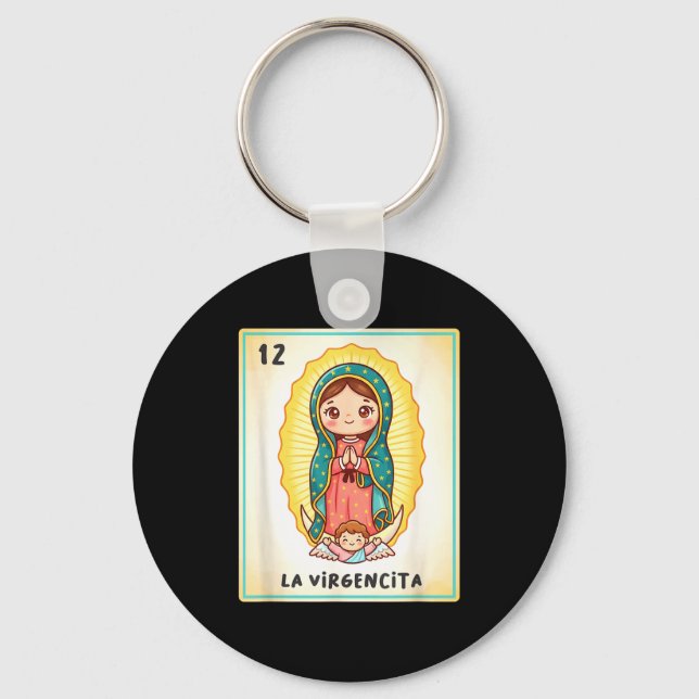 Our Lady Of Guadalupe La Virgencita Mexico For Kid Key Ring (Front)