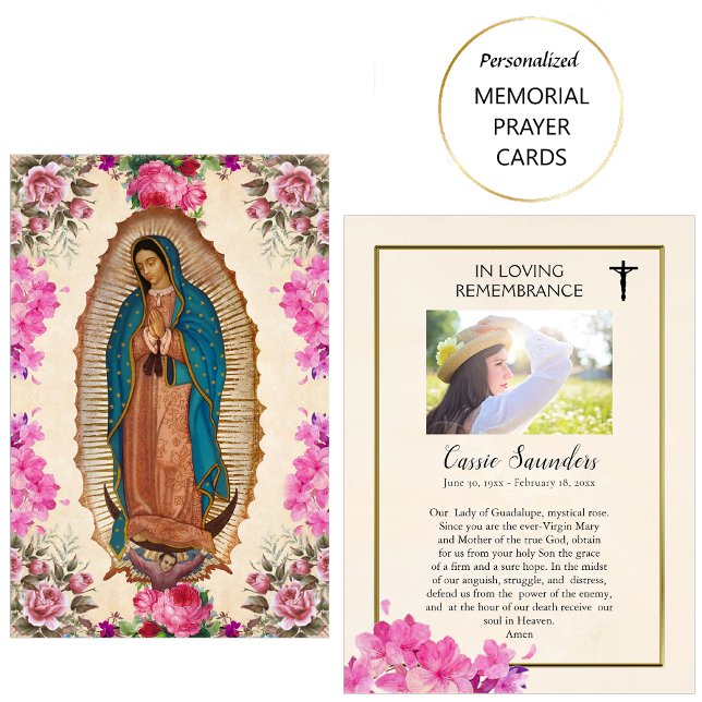 Our Lady of Guadalupe Memorial Prayer Card (Creator Uploaded)