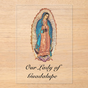 Our Lady of Guadalupe Miraculous Tilma Fine Art Acrylic Invitations