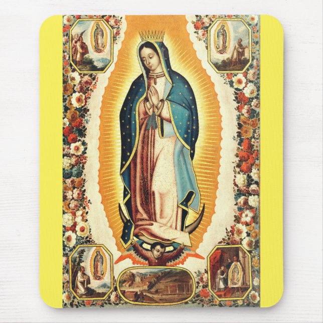 Our Lady of Guadalupe Mouse Pad (Front)