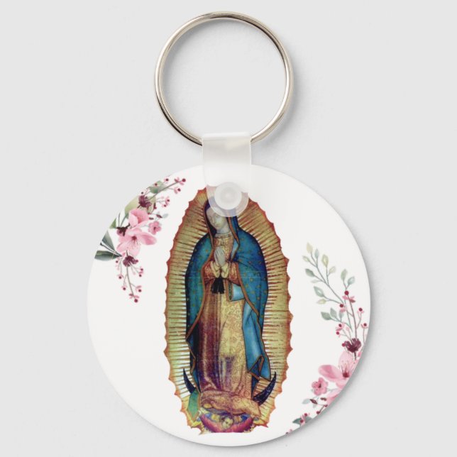 Our Lady of Guadalupe, Nuestra Señora de Guadalupe Key Ring (Front)