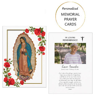 Our Lady of Guadalupe Photo Memorial Prayer Card