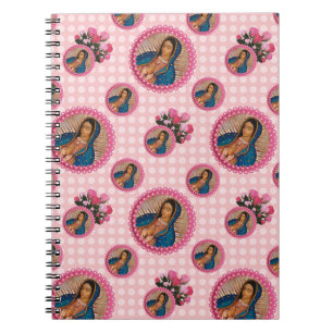 Our Lady of Guadalupe Pink Roses Notebook