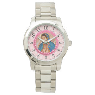 Our Lady of Guadalupe Pink Roses Watch