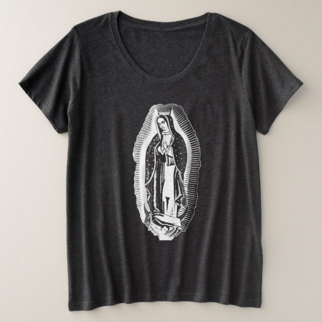 Our Lady of Guadalupe Plus Size T-Shirt (Design Front)