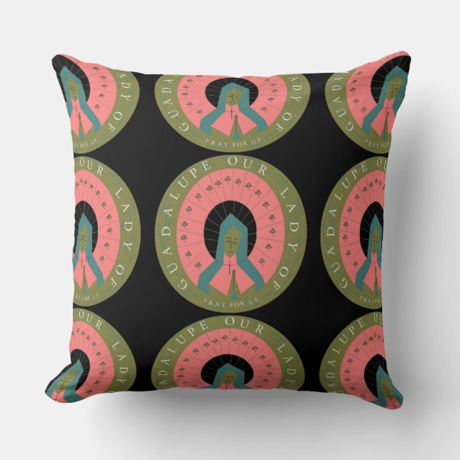 Our Lady Of Guadalupe Pray For Us Cushion (Front)