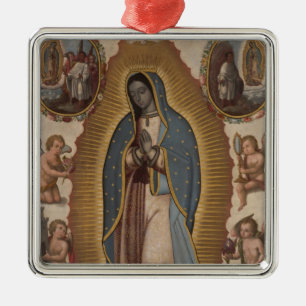 OUR LADY OF GUADALUPE PRAY FOR US METAL TREE DECORATION