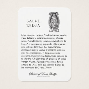 Our Lady of Guadalupe Prayer Holy Card