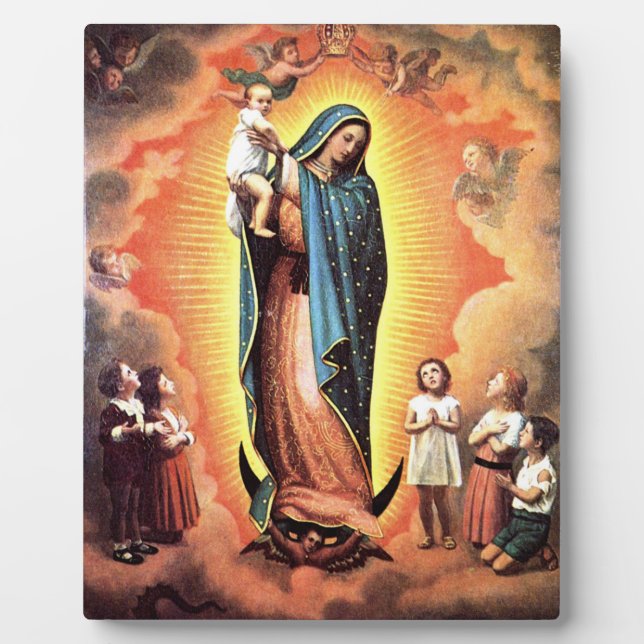 Our Lady Of Guadalupe Protectress Of The Unborn Plaque (Front)