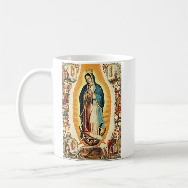 Our Lady Of Guadalupe Radiant Art Coffee Mug (Left)