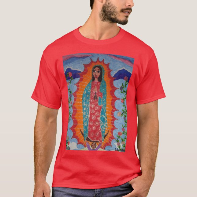 Our Lady of Guadalupe retro T-Shirt (Front)