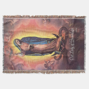 Our Lady of Guadalupe Rev12 Throw Blanket