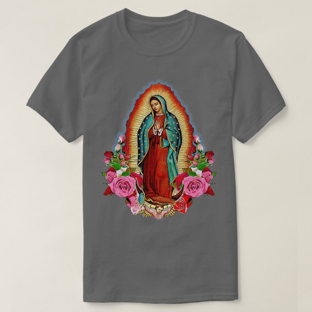 Our Lady of Guadalupe Saint Virgin Mary  T-Shirt (Design Front)