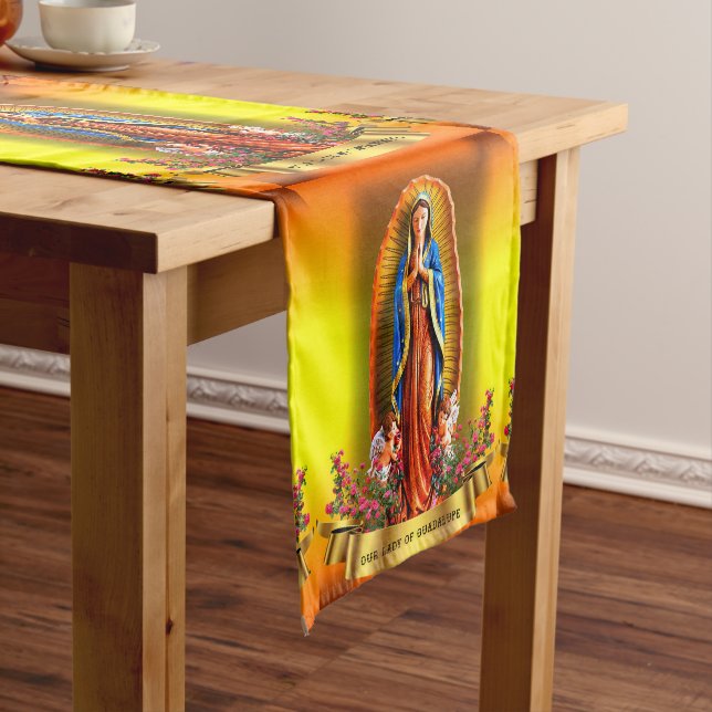 Our Lady of Guadalupe Short Table Runner (In Situ)