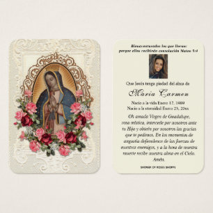 Our Lady of Guadalupe Spanish Funeral Holy Prayer