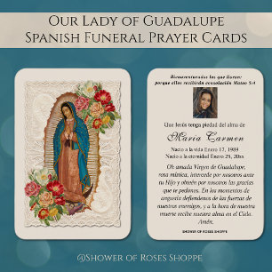 Our Lady of Guadalupe Spanish Funeral Holy Prayer