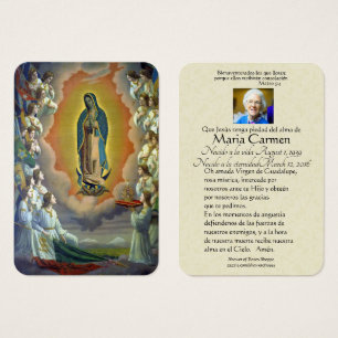 Our Lady of Guadalupe Spanish Funeral Holy Prayer