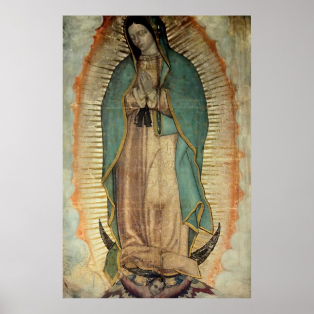 Our Lady of Guadalupe Tilma Replica Poster (Front)