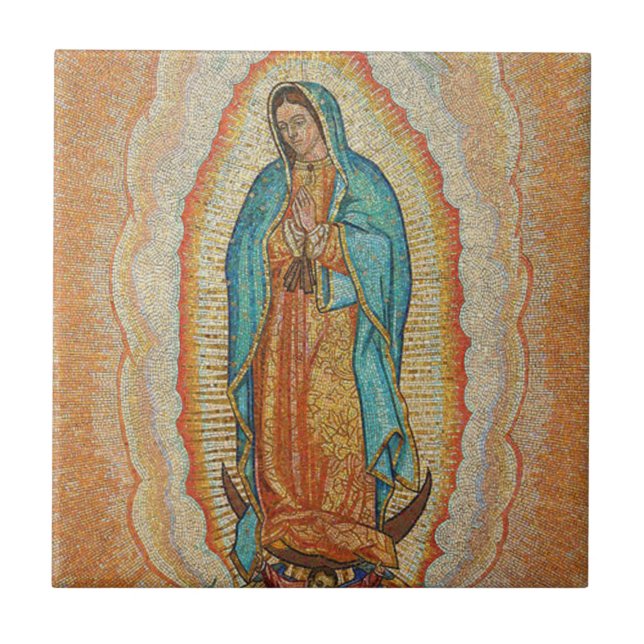 Our Lady Of Guadalupe Version Tile (Front)